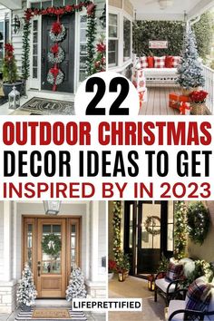 outdoor christmas decor ideas to get inspired by in 2013, including wreaths and trees