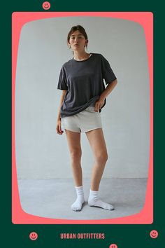 Better-than-basic Out From Under tee in a slouchy, oversized fit. Designed with a crew neckline, drop shoulders and short sleeves with raw, rolled edges for a relaxed finish. Only at Urban Outfitters. Features Out From Under Taylor oversized crew neck tee Oversized t-shirt Soft and stretchy knit Crew neckline with drop shoulders and short sleeves with raw, rolled edges Raw, rolled hemline Relaxed, oversized fit Regular length UO exclusive Content + Care 100% Cotton Machine wash Imported Size + F Summer T-shirt With Shirttail Hem, Sporty T-shirt With Relaxed Fit And Shirttail Hem, Relaxed Soft-washed T-shirt With Shirttail Hem, Summer T-shirt With Shirttail Hem For Everyday, Casual Relaxed Fit Crew Neck Top, Summer Shirttail Hem T-shirt For Everyday, Effortless Crew Neck T-shirt For Summer, Relaxed Fit Short Sleeve Top, Effortless Crew Neck Summer T-shirt