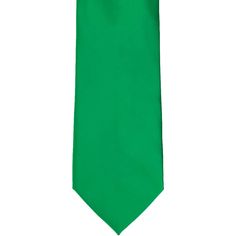 Add some classic color to your outfit with this kelly green necktie. This is a great accessory for formal occasions, around the office or any time, really. It also matches the kelly green used in our popular uniform striped ties. Kelly green is easy to wear! It looks sleek with almost any suit color, but you can definitely pair it with a crisp white button down and slacks. This tie is part of our premium collection. The material is thick and heavyweight with a stunning, satin sheen. (These are n Classic Green Ties For Formal Occasions, Classic Green Formal Tie, Formal Green Ties, Green Formal Neckwear With Ties, Classic Green Neckwear With Ties, Classic Green Suit And Tie Accessories, Green Tie For Workwear, Green Ties For Work, Green Standard Tie For Work