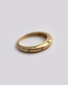 Engraved Wedding Rings, Engraved Ring, Jewelry By Material, Star Wedding, Solid Gold Rings, Star Ring, Gold Star, Jewelry Inspo, Engraved Rings