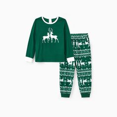 Create family memories with our glow-in-the-dark matching Christmas pajamas, perfect for a cozy night in.
* Please add each size separately to your shopping cart.
* Piece of product: Each size includes 1 set of pajamas (1 top+1 bottom), or 1 romper, or 1 pet bandana.
* For children's safety, pajamas should be snug-fitting or flame-resistant. These kids' and babies' pajamas are flame-resistant.
* Product features: Glow-in-the-dark reindeer print for family fun.
* Fabric characteristics: Soft and comfortable sleepwear.
* Flame-resistant pajamas for kids and baby.
* Neckline: Round neck.
* Sleeves: Long sleeves.
* Style: Suitable for home, casual, and Christmas wear.
* Fit: Regular fit with drawstring and pockets for adults' pajamas.
* Length: Medium length.
* Source of goods: Imported.
* Sup Matching Pajama Set, Reindeer Silhouette, Comfy Blouse, Pattern Pants, Matching Pajama, Christmas Wear, Baby Size Chart, Comfy Jumpsuits, Matching Christmas Pajamas