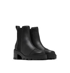 PRICES MAY VARY. Stylish & Secure Women's Chelsea Boot: This women's heeled Chelsea boot is perfect for styling a winter outfit so you can be warm, comfortable, and cute when you leave the house; the tread on the bottom keeps your feet stable when you walk on slushy sideways Fashionable & Stylish Winter Boots: These SOREL Chelsea boots have leather uppers for durability and style; the leather boots for women have a canvas and synthetic lining Joan Now Chelsea Boot: This SOREL boot for women has Black Boots Comfortable, Black Walking Boots, Comfortable Walking Boots, Black Sorel Boots Outfit, All Black Winter Outfits For Women, Womens Boots 2024, Boots 2024 Winter, Sorel Chelsea Boot Outfit, Sorrel Boots Outfit