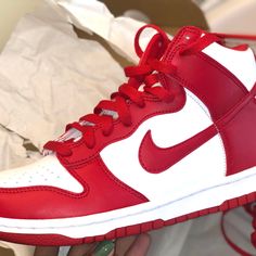 Brand New Youth 6.5 Never Worn Jordan Red, Nike Dunk High, Dunk High, Kids Jordans, Nike Dunk, Shoes Nike, Nike Dunks, Jordan Shoes, Kids Shoes