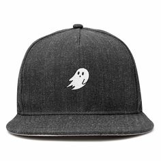 DALIX Embroidered Ghost Cap Embroidered Ghost, Its Halloween, Ghost Embroidery, Fun Embroidery, Mens Trucker Hat, Hat Size Chart, 5 Panel Hat, Classic Hats, Hat Embroidery