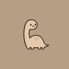 an image of a cartoon dinosaur on a brown background