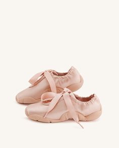 Flavia Ballerina Sneakers - Pink Ballerina Sneakers, Fall Sneakers, Jw Pei, Ballet Fashion, Hype Shoes, Trending Sneakers, Loafer Mules, Best Sneakers, Sneaker Heels