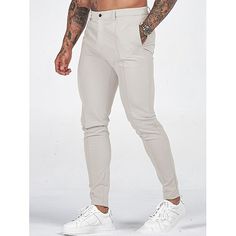 Season:Spring   Fall; Fabric:Polyester; Gender:Men's; Style:Casual,Fashion; Occasion:Daily,Going out,Outdoor; Fit Type:Regular Fit; Function:Comfort,Soft,Breathable; Waistline:Mid Waist; Pattern:Plain; Design:Pocket; Pants Type:Chinos,Trousers,Chino Pants; Front page:FF; Listing Date:10/11/2023; Hips:; Length:; Waist: Slim Fit Solid Color Summer Pants, Slim Fit Solid Pants For Summer, Slim Fit Summer Pants, Slim Fit Pants For Summer, Slim Fit Pants For Spring, Solid Slim Fit Pants For Spring, Slim Stretch Summer Bottoms, Slim Stretch Bottoms For Summer, Stretch Slim Bottoms For Summer