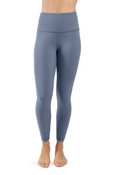 Experience ultimate comfort in these high-waisted leggings perfect for the gym or lounging. 28" inseam; 10" front rise (size S) Elastic waist Fitted leg High waist 78% polyester, 22% spandex Machine wash, tumble dry Imported Model Stats: 5'10" height; 34" bust; 27" waist; 35" hips. Model is wearing size S. High Waist Leggings, High Waisted Leggings, The Gym, Nordstrom Rack, Elastic Waist, High Waist, Nordstrom, High Waisted, Gym