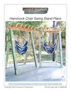 the hammock chair swing stand plans