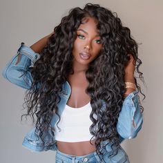 www.kissthekrown.com Side Part Waves, 30 Inch Lace Front Wig, Beauty Head Shots, Loose Wave Wig, Afro Styles, Interview Hairstyles, Wave Hairstyles, Nice Hairstyles, Dream Woman