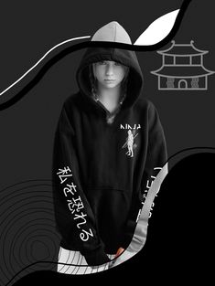 Gothic Ninja - Unisex Heavy Blend Hoodie | Gildan 18500 Organic Cotton Hoodie, Not just gym wear anymore, it is an everyday essential that is a little more stylish and comfortable. We are offering you a selection of premium organic cotton hoodies that come in a range of colors to help you express your individual style. All the while holding onto its classic laid-back and minimalist appearance. Dress casual and dress warmly in our soft and lightweight hoodies this winter season. Everyone needs a Cotton Techwear Hoodie For Sports, Urban Hooded Sports Top, Hooded Graphic Print Sportswear Sweatshirt, Urban Sports Hooded Top, Black Techwear Hoodie For Gym, Techwear Long Sleeve Sports Sweatshirt, Techwear Long Sleeve Sweatshirt For Sports, Hooded Hip Hop Sports Top, Hip Hop Hooded Sports Tops