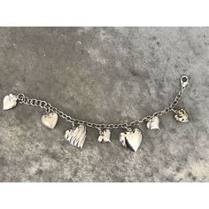 Aluminum Silver Tone Heart Hearts Dangle Charm Bracelet . Condition is Pre-owned. Shipped with USPS First Class Package. Heart-shaped Charm Bracelet With Dangling Charms For Valentine's Day, Metal Heart-shaped Charm Bracelet With Heart Beads, Heart-shaped Bracelets With Dangling Charms, Metal Heart Bracelet With Charms, Silver Heart Bracelets With Dangling Charms, Great Barrington, Dangle Charms, Charm Bracelets, First Class