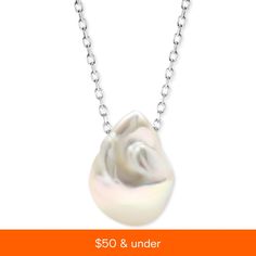 in stock Silver Baroque Pearl Pendant Jewelry, Silver Baroque Pearl Pendant Necklace, Classic Baroque Pearl Pendant Necklace, White Baroque Pearl Pendant Necklace, Luxury Silver Baroque Pearl Necklace, Fine Jewellery Necklace, Baroque Pearls, Sterling Silver Chains, Fresh Water