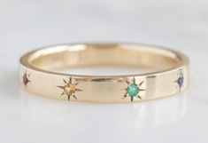 Rainbow Star Setting Band Alexis Russell, Custom Diamond Rings, Handcrafted Engagement Ring, Rainbow Sapphires, Sapphire Band, Handmade Fine Jewelry, Antique Diamond, Fine Jewelry Collection, Sapphire Stone