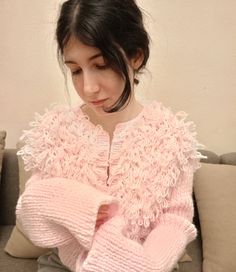 Pink Knit Cardigan Women, Cropped Knit Cardigan,  Shaggy Knit Cardigan, Open Front Cardigan, Fine Soft Cardigan Our products are created according to customer's exact sizes. Every clothing is knitted with love.  With personalization you can tell us your exact sizes. Handmade Materials: Acrylic 30 degree Wash/ Hand Wash See more hand knitted products of our shop https://www.etsy.com/shop/TINAFASHIONSHOP Pink Knit Cardigan, Cropped Knit Cardigan, Soft Knit Cardigan, Chic Cardigan, Pink Knit Sweater, Elegant Sweater, Oversized Knit Cardigan, Cropped Knit Sweater, White Knit Sweater