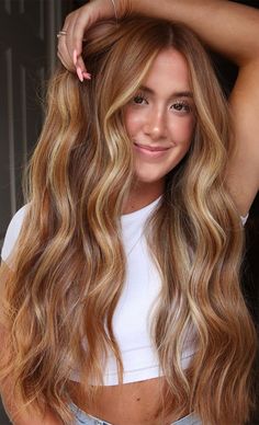 Copper Blonde Hair, Red Blonde Hair, Strawberry Blonde Hair Color, Hair Color Auburn, Strawberry Blonde Hair, Blonde Hair Inspiration, Hair Color For Women, Long Blonde