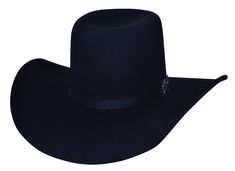 Bullhide PBR Chute Boss - (8X) Fur Felt Cowboy Hat - Hatcountry Adjustable Black Hat For Rodeo, Western Style Adjustable Black Hat, Black Flat Bill Felt Hat For Country Events, Flat Bill Black Hat For Rodeo, Black Western Hat Bands With Flat Bill, Black High Crown Hat For Country Events, Black Felt Hat For Western-themed Events, Black Felt Hat With High Crown For Western-themed Events, Black High Crown Felt Hat For Western-themed Events