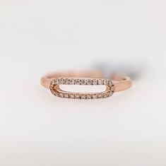 Open Oval Band Ring w Earth Mined Diamonds in Solid 14k Rose Gold Rose Gold Stackable Open Band Rings, Rose Gold Open Band Diamond Ring, Oval Rose Gold Stackable Rings For Promise, Oval Rose Gold Stackable Promise Rings, Open Diamond Ring, Designer Silver Jewellery, Semi Mount Ring, Jewelry Showcases, April Birthstone