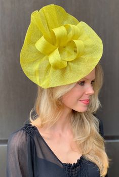 $61 USD theheadwearboutique.com-Tia Oversized Lime Kentucky Derby Fascinator, Spring Racing Fashion, Best Derby Hats 2019 – The Headwear Boutique Ladies Day At The Races Outfit, Spring Racing Fashion, Fascinator Hats Outfit, Yellow Fascinator, Kentucky Derby Outfit, White Fascinator, Red Fascinator, Racing Fashion, Kentucky Derby Fascinator