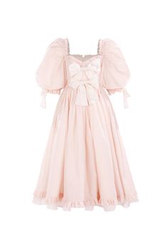 Silk Dressing Gown, Corset Skirt, Puff Dress, Grad Dresses, Cotton Midi Dress, Puff Sleeves, Pretty Dresses, Cotton Dresses, Silk Dress