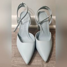 Worn Once. Perfect For Any Occasion. Light Blue Heels, Blue Heels, Shoes Women Heels, Shoes Heels, Color Blue, Light Blue, Womens Sizes, Women Shoes, Heels