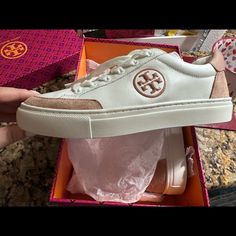 Bnwt Tory Burch Color Block Sneakers Tory Burch Shoes, Pink White, Tory Burch, Color Block, Athletic Shoes, Size 7, Women Shoes, Sneakers, Pink