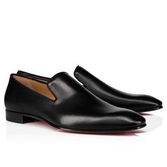 Men’s Black Loafers Leather Slip on Fashion Shoes Formal Slip-on Loafers With Red Sole, Leather Sole Slip-ons With Almond Toe For Galas, Business Loafers With Red Sole In Leather, Business Leather Loafers With Red Sole, Formal Slip-on Moccasins With Red Sole, Business Leather Slip-on Shoes With Red Sole, Calf Leather Slip-on Loafers For Galas, Formal Slip-ons With Red Sole, Slip-on Calf Leather Loafers For Galas