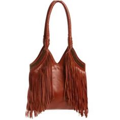 Nwt Area Stars Fringe Faux Leather Shoulder Bag In Saddle Brand New Never Used Area Stars Fringe Faux Leather Shoulder Bag In Saddle Fringe And Beaded Accents Trim This Faux-Leather Bag With Rolled Shoulder Straps And A Spacious Interior. Burton Backpack, Canvas Backpack Women, Printed Canvas Tote Bag, Small Cosmetic Bags, Faux Leather Bag, Braids With Weave, Hobo Style, Brown Leather Shoulder Bag, Leather Bucket Bag