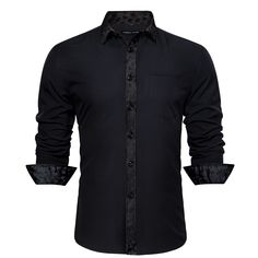 oversized black silk shirt Black Fitted Shirt With Casual Collar, Black Formal Dress Shirt For Spring, Black Cotton Dress Shirt For Spring, Semi-formal Spring Black Dress Shirt, Black Slim Fit Dress Shirt For Spring, Formal Slim Fit Shirt For Winter, Elegant Black Shirt With Casual Collar, Semi-formal Black Cotton Shirt, Formal Cotton Winter Shirt