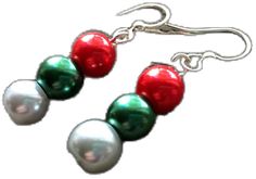 Festive Christmas Jewelry With Matching Earrings, Red Dangle Jewelry For Christmas, Red Jewelry For Holiday Jewelry Making, Red Christmas Jewelry Gift, Red Jewelry Christmas Gift, Holiday Jewelry With Matching Earrings, Red Jewelry For Christmas Gift, Red Round Beads Jewelry For Christmas, Festive Round Christmas Jewelry