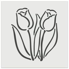 a drawing of three flowers in black and white on a light gray background with the words,