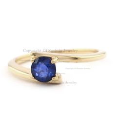 Sapphire Ring in 14K Gold, Genuine Blue Sapphire Ring, Sapphire Engagement Ring, Gold Crossover Ring With Sapphire, September Birthstone ≫ Features * item code: SPBR00349 * Metal: 14K Solid Gold * Metal: 14K Solid Gold (18K also available - Additional fees may apply) * More options in gold color: Rose gold, yellow gold, White gold * Blue Sapphire Wt: 0.6 Ct. * Ring Size: 3 to 10 (all sizes available) ≫ FAQ below for more detail. ✦ Sizing We can adjust most items to fit your sizing preferences. M Blue Emerald Ring In 14k Gold, Blue Solitaire Birthstone Ring In 14k Gold, Yellow Gold Sapphire Gemstone Ring, Blue Solitaire Diamond Ring In 14k Gold, Sapphire Birthstone Ring In 14k Gold, Blue Gemstone Ring In 14k Gold, 14k Gold Blue Sapphire Ring With Center Stone, Blue Birthstone Ring With Center Stone In 14k Gold, Gemstone Bypass Promise Ring