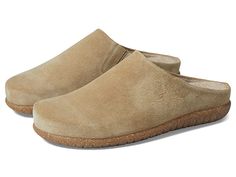 Taos Footwear Poet - Women's Shoes : Taupe Suede : Get comfort and soft touch feel with every step you take wearing Taos Footwear Poet Slippers. Leather upper. Textile lining. Removable textile insole. Slip-on closure. Round toe. Synthetic outsole. Made in Spain. Measurements: Weight: 11 oz Product measurements were taken using size EU 40 (US Women's 9-9.5), width M. Please note that measurements may vary by size. Weight of footwear is based on a single item, not a pair. Slip On Winter Shoes, Casual Slippers With Removable Insole And Plain Toe, Every Step You Take, Winter Shoes, Slide Slipper, Nice Shoes, Tao, Women's Shoes, Clogs