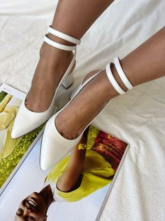 Shoes White Heels, Fat Calves, White Heeled Sandals, White Leather Sandals, White Sandals Heels, Leather Wedding, Bridal Sandals, Mid Heel Sandals, Wedding Sandals