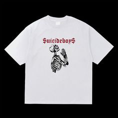 Suicideboys Tee SB Shirt G59 Suicideboys Tshirt - Etsy White Emo Streetwear Tops, White Emo Top For Streetwear, White Emo Style Top For Streetwear, White Emo Crew Neck T-shirt, White Emo Style Crew Neck T-shirt, White Emo T-shirt With Graphic Print, White Emo Style T-shirt With Graphic Print, White Emo T-shirt For Streetwear, White Emo Style T-shirt For Streetwear