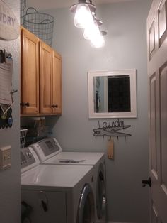 the laundry room is clean and ready for us to use