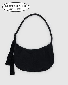 Baggu Crescent Bag Black, Cute Purses Black, Baggu Medium Crescent Bag, Baggu Crescent Bag, Baggu Bag, Thrift Manifest, Baggu Bags, Crescent Bag, Birthday List