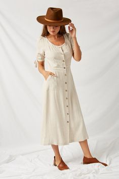 Long Sleeve Linen Button Down Midi Dress | Boho Clothing – Sophie & Hailee Long Button Down Dress, White Ruffle Shirt, Button Down Midi Dress, Charity Shops, Tie Dye Mini Dress, Tie Dye Sweater, Waist Small, Boho Dresses, Woman's Fashion