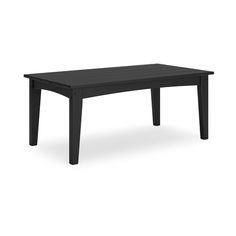 Fini 44 Inch Outdoor Coffee Table, Slatted Top, Modern Style, Black Finish By Casagear Home Outdoor Coffee Table, Outdoor Coffee Tables, Top Design, Bold Black, Modern Farmhouse, Farmhouse Style, Weather Resistant, Modern Style, Tops Designs