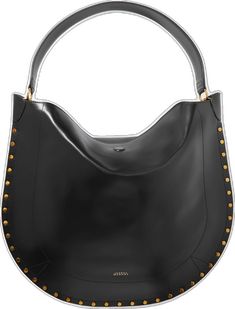 Chic Black Calf Leather Hobo Bag, Modern Calf Leather Shoulder Bag With Leather Backing, Elegant Black Leather Hobo Bag, Elegant Black Hobo Bag With Leather Backing, Elegant Black Calf Leather Hobo Bag, Modern Evening Shoulder Bag With Leather Backing, Modern Leather-backed Shoulder Bag For Evening, Luxury Hobo Bag With Leather Backing For Shopping, Elegant Evening Hobo Bag With Leather Backing