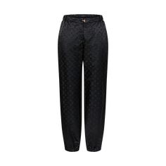 LOUIS VUITTON® - Monogram Jogging Pants - Black Sportswear Chic, Sweat Pants Black, Jogging Pants Black, Uzun Boy, Louis Vuitton Official, Jogging Pants, Sweat Pants, Pants Black, Women Collection