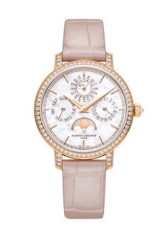 Vacheron Constantin Traditionnelle - 4305T/000R-B947 Argyle Pink Diamonds, Round Diamond Setting, Vacheron Constantin, Mens Jewelry Necklace, Rose Gold Case, Perpetual Calendar, Bar Bracelets, Bezel Diamond, Swiss Watches