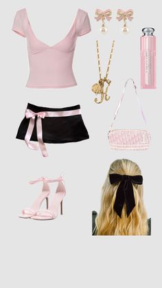 #coquette #ootd #outfitinspo #pink #jewelry #cute Coquette Baddie, Baddie Outfit, 2000s Clothes, Jewelry Cute, Shein Outfits, Pink Jewelry, Feminine Outfit