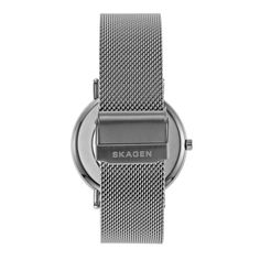 Discover timeless elegance and modern design with the Skagen Signatur Three-Hand Gray Steel Mesh Watch SKW6577. This sophisticated timepiece is perfect for those who appreciate clean lines and versatile style. Eco-Friendly Craftsmanship: Made with at least 50% recycled stainless steel, contributing to a sustainable future. Sleek Design: Features a 40mm case diameter with a minimalist, modern aesthetic that complements any outfit. Reliable Performance: Equipped with quartz movement and water-resistant up to 30 meters, ensuring durability and precision. Modern Silver Watch With Rectangular Dial, Modern Silver Watches With Rectangular Dial, Minimalist Rectangular Dial Quartz Watch, Minimalist Business Watch With Rectangular Dial, Modern Business Watches With Stainless Steel Clasp, Minimalist Analog Watch With Rectangular Dial, Minimalist Quartz Watch With Rectangular Dial, Minimalist Formal Watch With Round Dial, Minimalist Quartz Watch For Formal Occasions