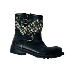 Designer Ash Boots Size: 9 Purposely Scratched By Designer Ash Boots, Ash Shoes, Studded Boots, Moto Boots, Black Silver, Ash, Women Shoes, Boots, Silver