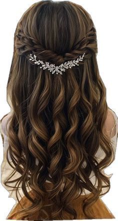 Hairstyles Baddie, Grad Hairstyles, Intricate Hairstyles, Formal Hairstyles For Long Hair, Hairstyles For Prom, Rave Hair, Curled Hair, Traditional Hairstyle