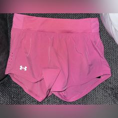 Nwt! Women’s Under Armour Run Shorts. Size Medium. Under Armour Shorts Womens, Casual Pink Under Armour Bottoms, Under Armour Pink Athletic Shorts With Built-in Shorts, Under Armour Pink Summer Shorts, Pink Under Armour Summer Shorts, Under Armour Casual Pink Shorts, Under Armour Pink Sports Shorts, Under Armour Pink Shorts, Pink Under Armour Shorts