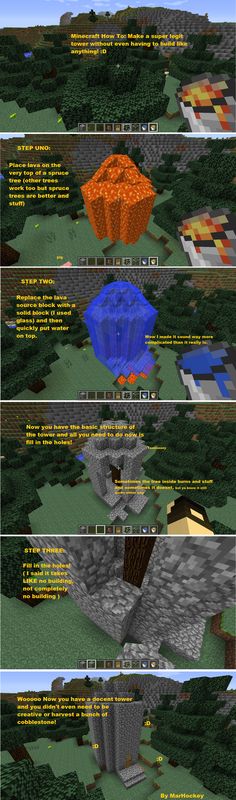 several different types of trees and bushes in minecraft