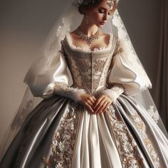 16th Century Dresses, Nontraditional Wedding Dress, Century Dress, Fantasy Dresses