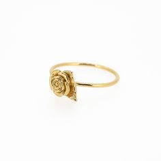 Embrace the beauty of nature with our 3D-printed Rose Ring. This intricately crafted piece captures the essence of a blooming rose, making it a stunning accessory for flower enthusiasts and nature lovers alike. Whether as a gift or a treat for yourself, this delicate and dainty ring is sure to make a lasting impression. Size: Varies by size about 2.5-3.5 tall and 1.2-1.3 thick Rose Making, Rose Flower Ring, Dainty Rose, Bangles Design, Gold Bangles Design, Solid Gold Chains, Rose Ring, Blooming Rose, Bangle Designs